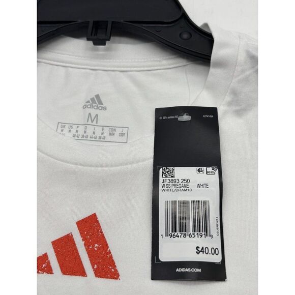 Adidas Women’s Peach Tree Road Race Pregame T-Shirt, White, - Picture 8 of 10